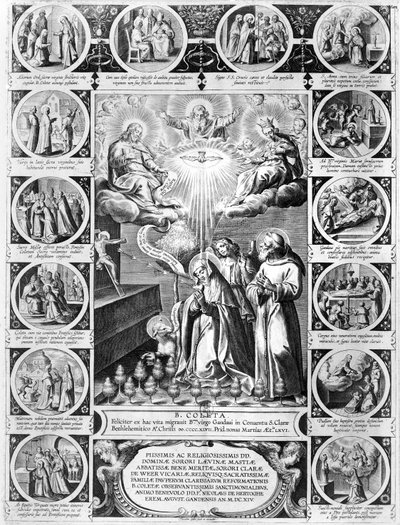 Scenes from the Life of St. Colette (1381-1447) by Theodor Galle